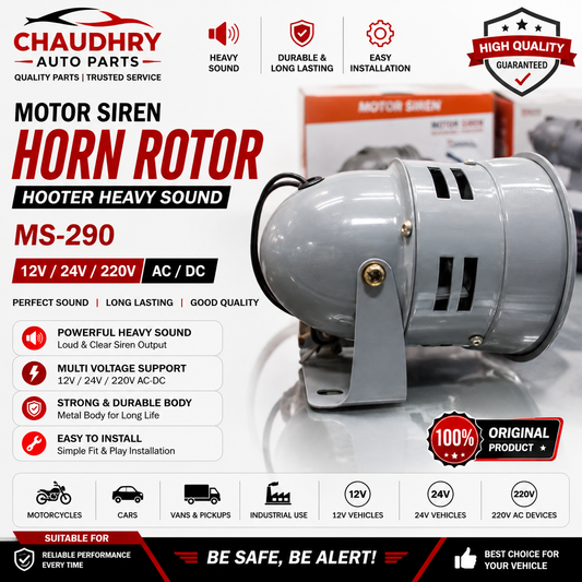 MS-290 Motor Siren Horn Rotor – Heavy Sound 12V / 24V / 220V | High Power Hooter